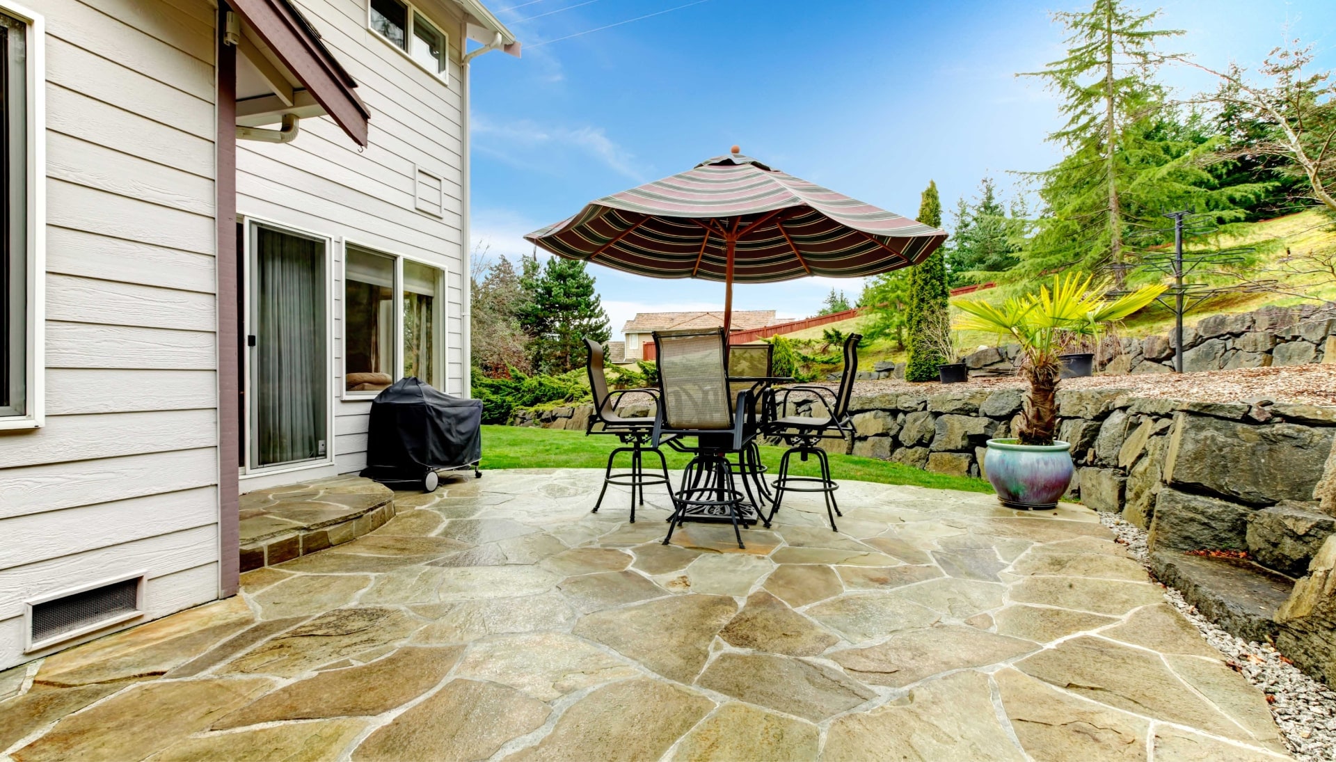 Beautifully Textured and Patterned Concrete Patios in La Crosse, WI